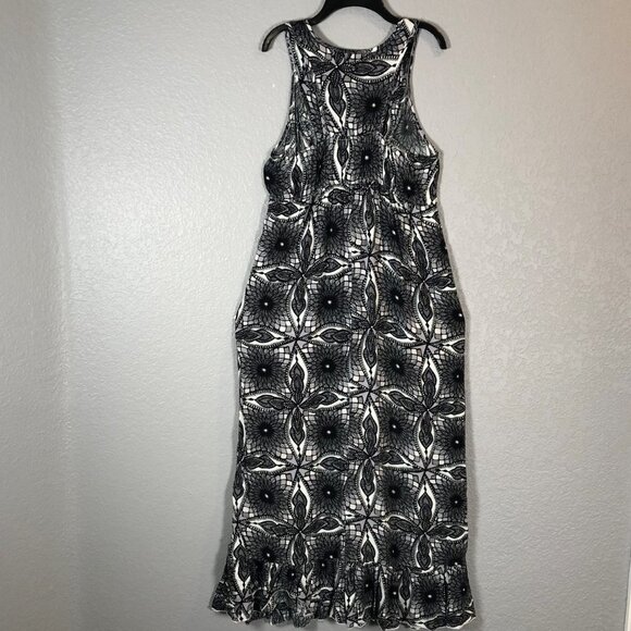 Unity World Wear Size Small 100% Rayon Racerback Maxi Dress - Picture 4 of 7